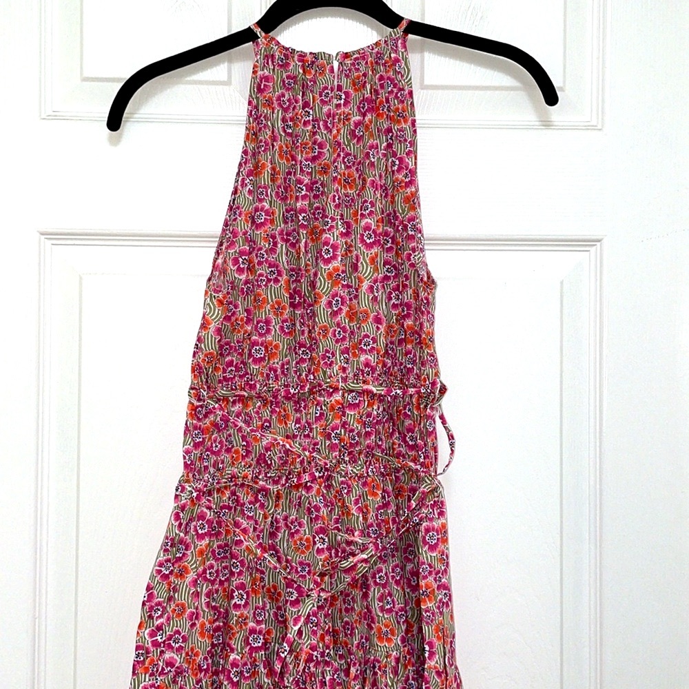 NWT J.Crew Tie Waist Halter Dress in Liberty Ellie Fabric - Picture 8 of 10